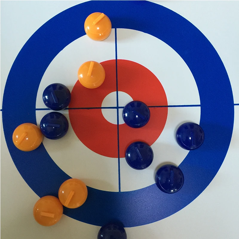 

8pcs/lots(4 Pcs Orange+4 Pcs Blue)Curling Balls For Cool Curling Board Games Game Stone Set