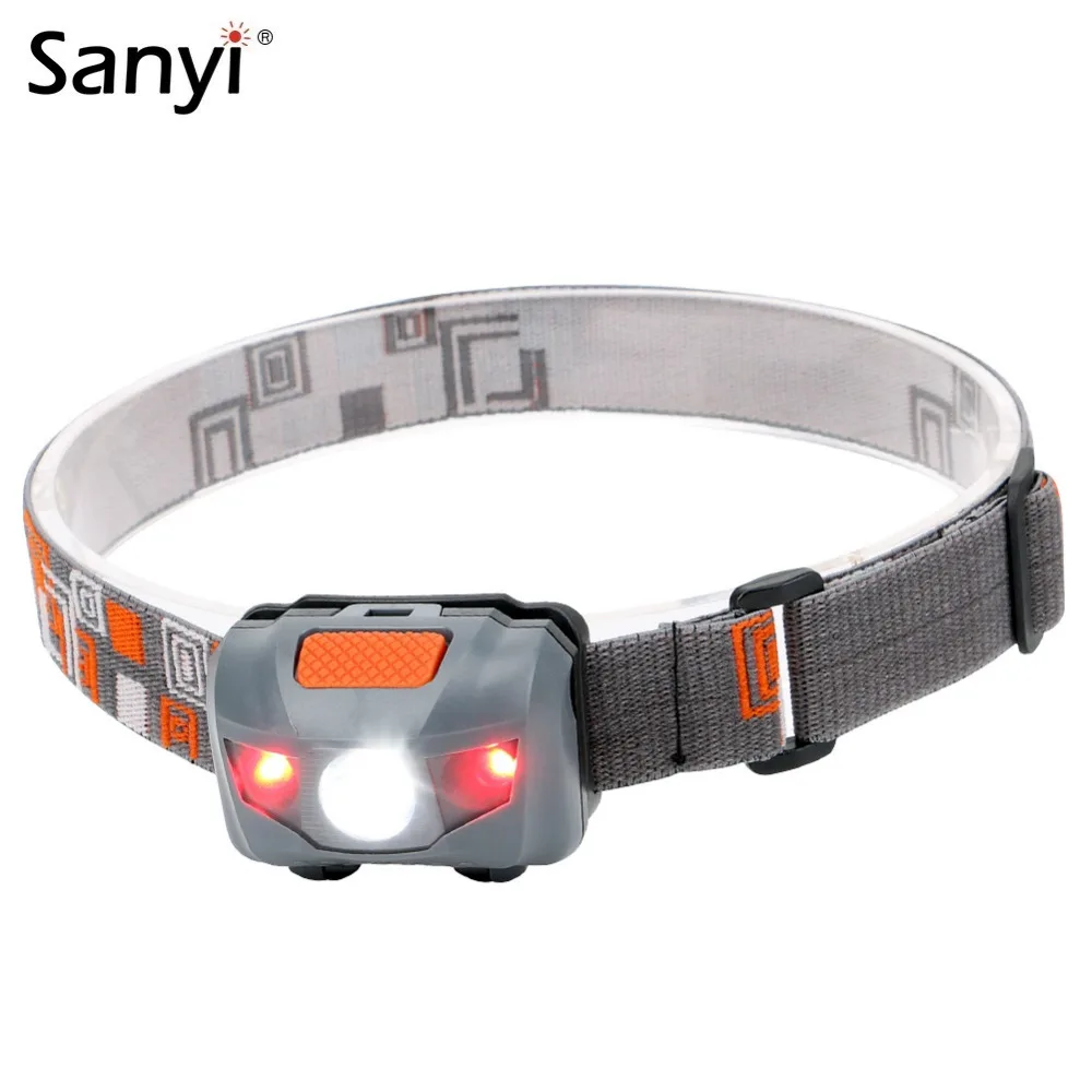 

Red Light R3+2LED Mini Headlamp Light Outdoor 800 Lumens Headlight Waterproof Head Flashlight Torch Lantern For Hunting Fishing