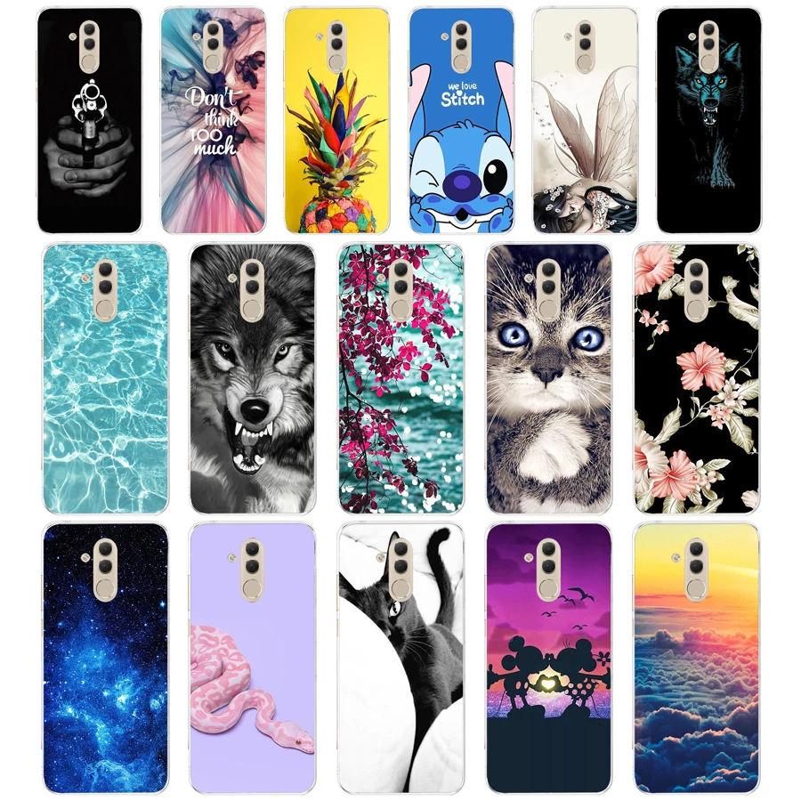Мягкий чехол P для Huawei Mate 20 Lite 6 3 дюйма прозрачный силиконовый телефона защитный