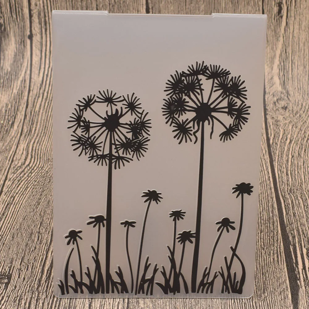 

Dandelion Plastic Embossing Folders for Card Making DIY Scrapbooking Paper Embossing Craft Template