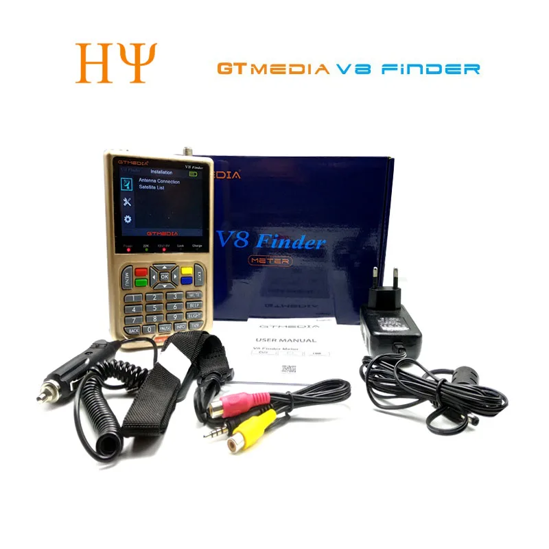 10 шт. GTmedia V8 Finder DVB S2 спутниковый измеритель поддержка 1080P HD лучше satlink ws 6950 6906 freesat