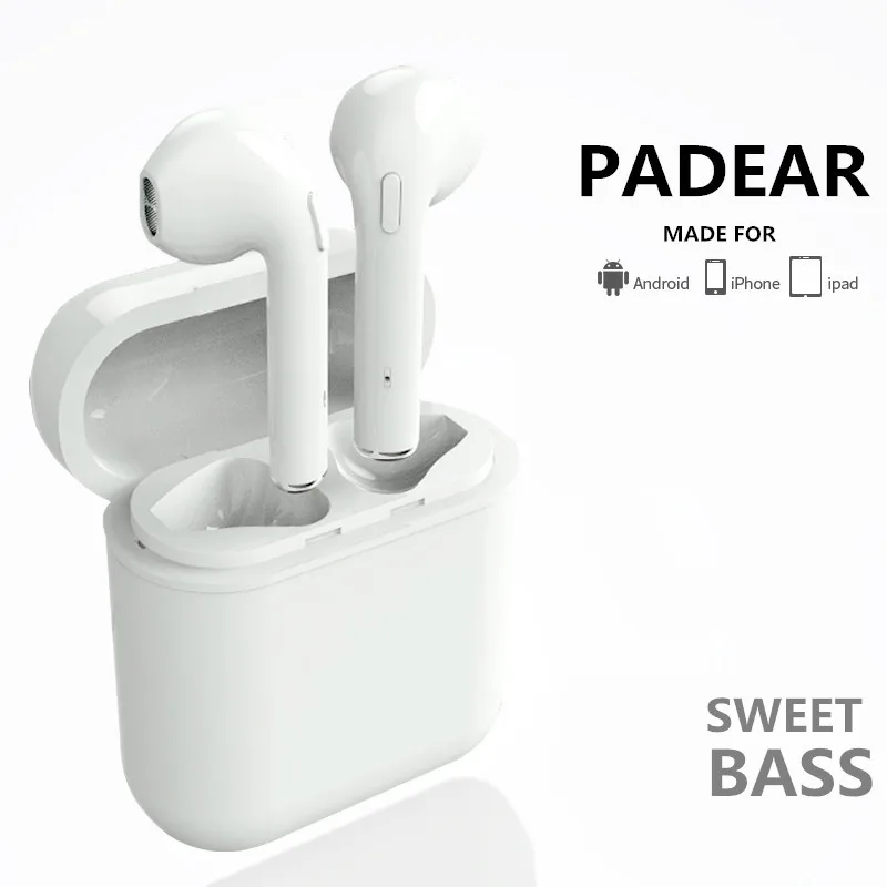 

Padear F10 /i7s Earphones Wireless Bluetooth Earbuds In-Ear Earphone Microphone for Iphone 6/7/8 plus Apple Android