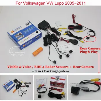 

For Volkswagen VW Lupo 2005~2011 Car Parking Sensors Sensor Reverse Rearview Back Up Camera Auto Alarm System