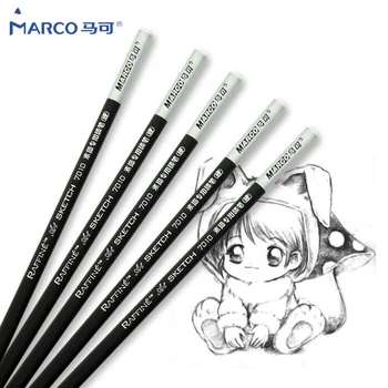 

Marco 12Pcs Craft Standard Pencils Non-toxic Drawing Sketching Pencil Set For School Student Sketch Gift Stationery Art Supplies