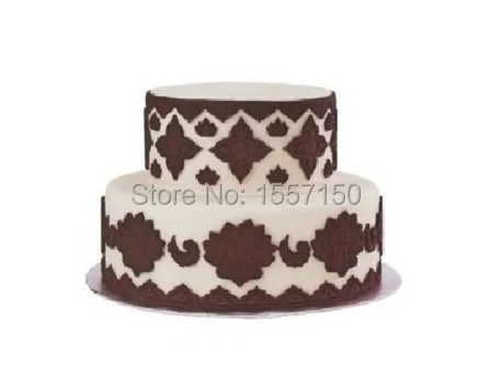 Силиконовые симпатичное кружевное платье Fondant (сахарная) шоколадный торт Мыло