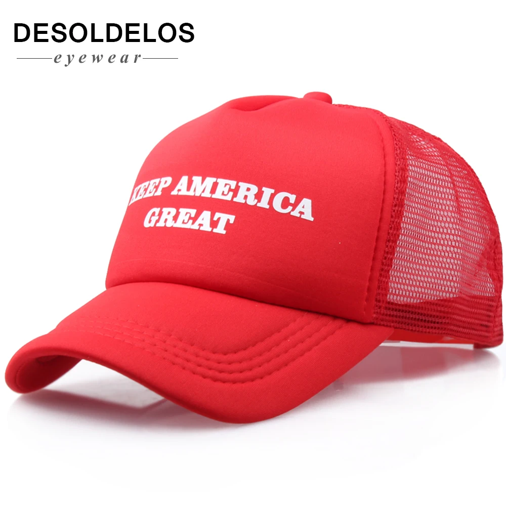 

Cool New Donald Trump Red Hat Re-Election Keep America Great Spring Summer Cool Baseball Mesh Caps Adjustable Sport Hat