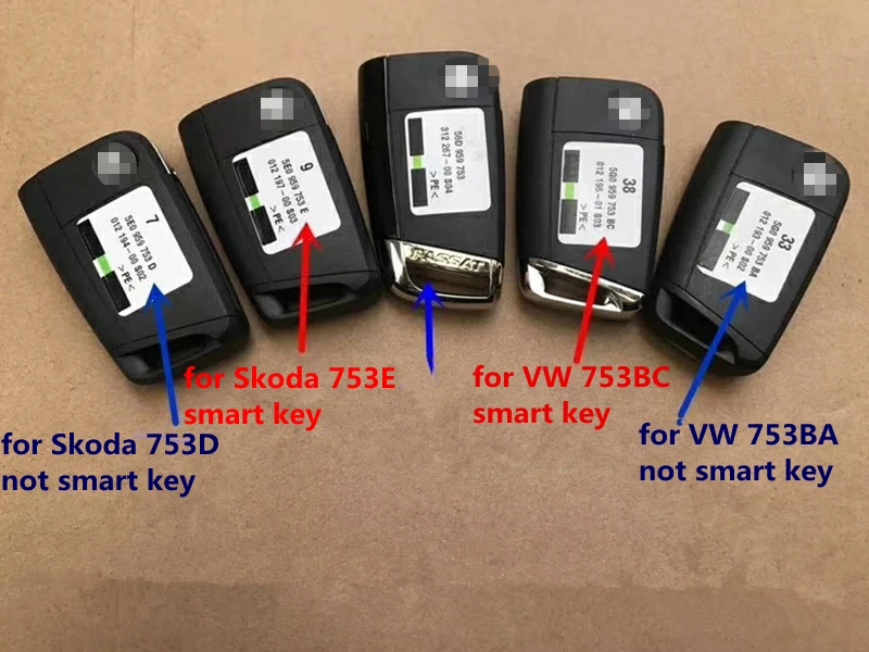 Автомобильный MQB дистанционный ключ 434 МГц с ID48 чипом для Volkswagen Golf7 Golf 7 MK7 Tiguan Passat B8 5G0 959 753BA 753AG не умный ключ