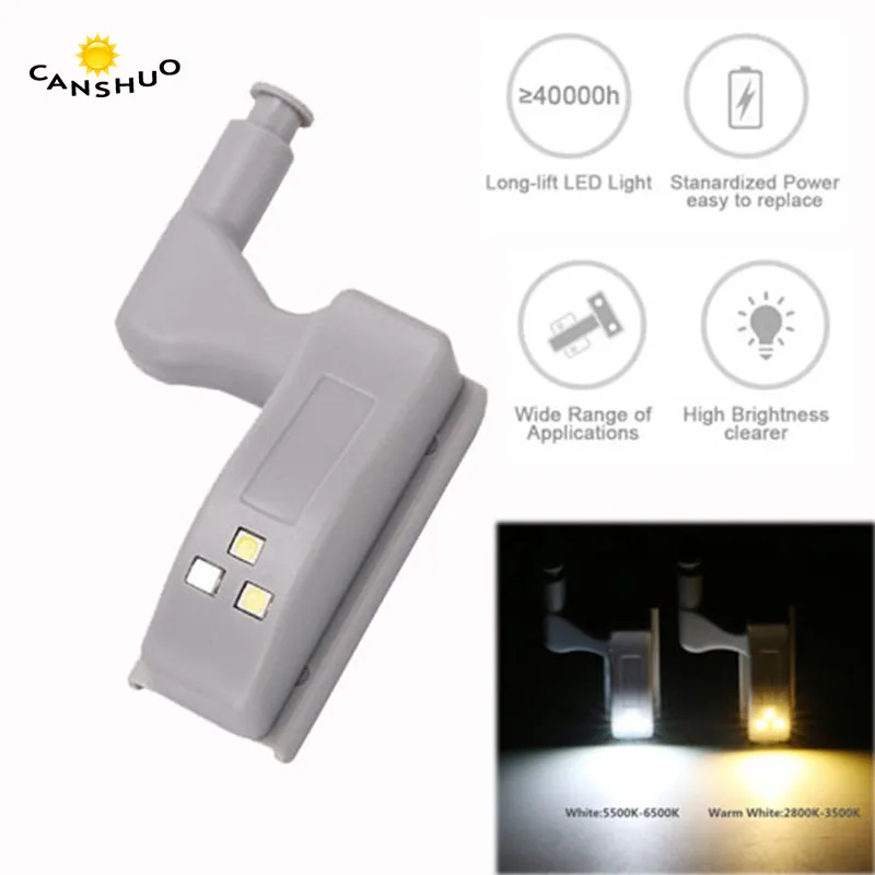 

Easy to install Inner Sensor Light LED Hardware Under Cabinet Hinge Light Universal Kitchen Living Room Cupboard Wardrobe Light