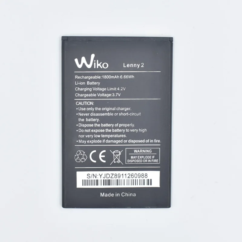 Hekiy 1800mAh Замена Lenny 2 батареи для Wiko LENNY2 Batterie Bateria Batterij сотового