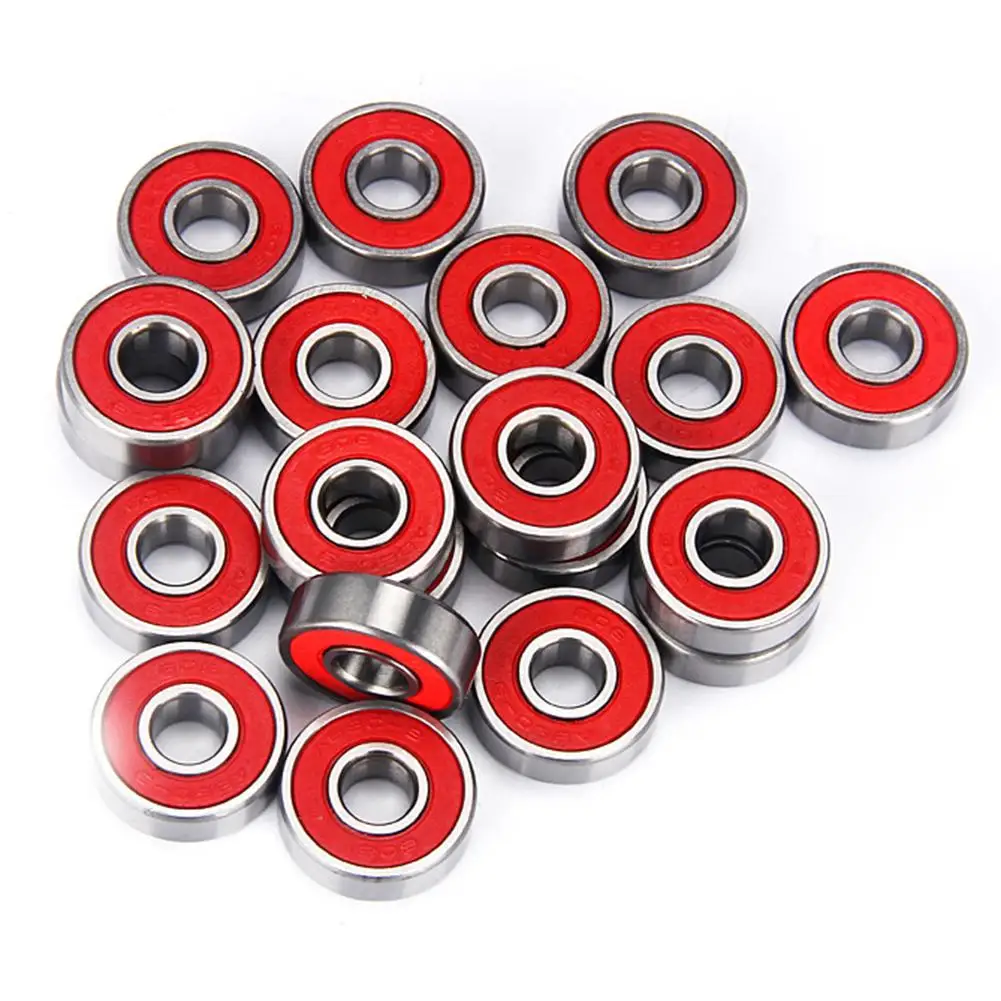 

HobbyLane Precision 608RS ABEC9 ABEC7 608 Inline Roller Skate Wheel Bearing Anti-rust Skateboard Wheel Bearing Red Sealed Shaft