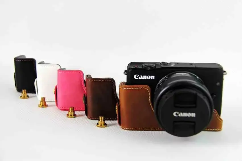 Чехол из искусственной кожи для canon eos M10/M100 Digital SLR eos M100 камера коричневый/черный/кофейный