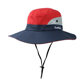 

Kid Hat Spring And Summer Outdoor Foldable Mesh Wide Brim Fisherman Hats Visor cap for boy girl baby beanie muts baby