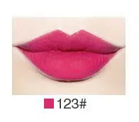 Стойкий блеск для губ увлажняющий матовый водонепроницаемый питательный блеск для губ Профессиональная жидкая помада-Косметика для макияжа 62 цвета - Цвет: 123