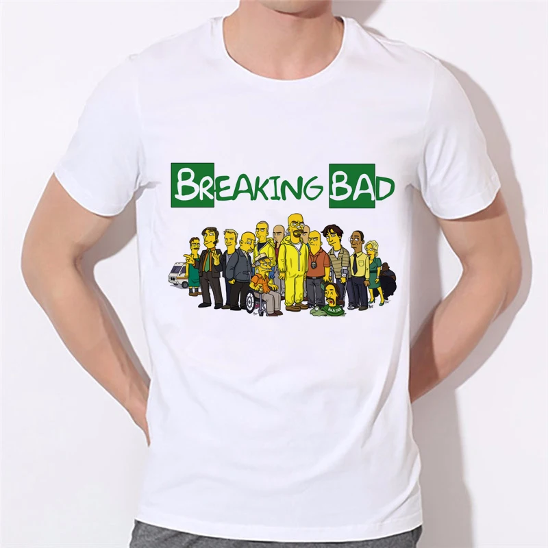 Breaking Bad T Shirts Men funny Man T Shirts O Neck casual tshirt US