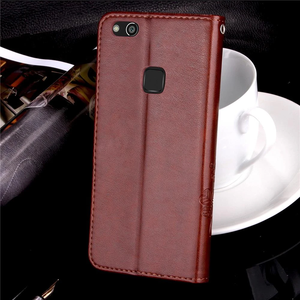 silicone case for huawei phone Dành Cho Huawei P10 Lite P10Lite Bao WAS-LX1 WAS-LX2 WAS-LX3 WAS-LX2J Ốp Lưng Retro Da Điện CapA Ví Silicone Coque Funda huawei pu case