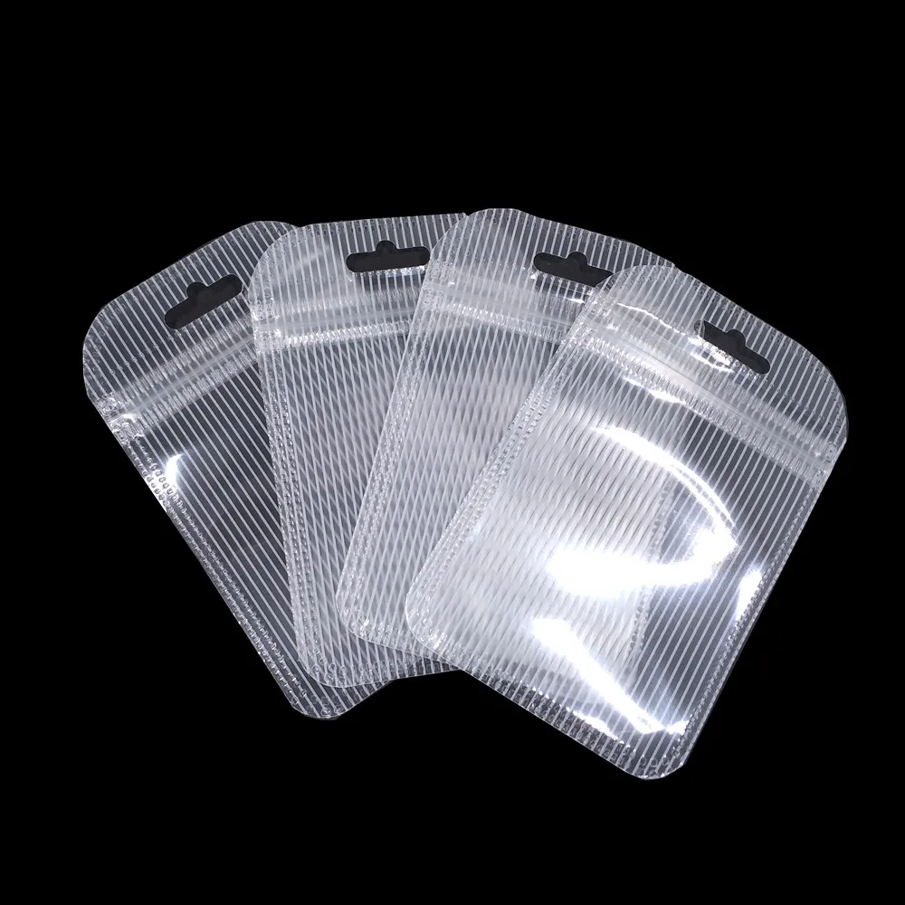 Самоуплотняющаяся Пластиковая Сумка-посылка на молнии с отверстием для подвешивания, 9 размеров, упаковка для электронных аксессуаров, сумки для хранения ювелирных изделий