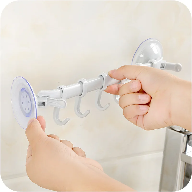 6 Hooks Movable Bathroom Hooks Storage Hanger Rack Sucker Suction Cup Hooks Kitchen Organizer Hanger Bathroom Accessories Set 6 Hooks Movable Bathroom Hooks Storage Hanger Rack Sucker Suction Cup Hooks Kitchen Organizer Hanger Bathroom Accessories Set