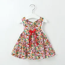 Одежда для маленьких девочек платье для девочки летние дети Костюмы хлопка детское платье принцессы Леммон жилет платья для девочек