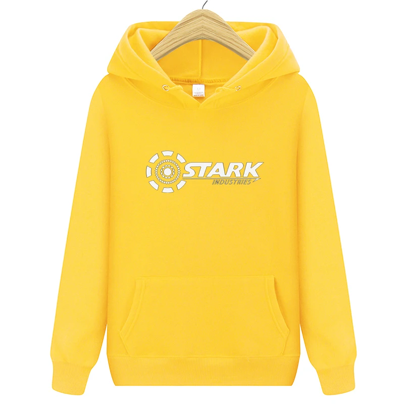 Новые Брендовые мужские толстовки STARK INDUSTRIES, зимние модные толстовки Kpop для мужчин и женщин, повседневные свободные толстовки Harajuku