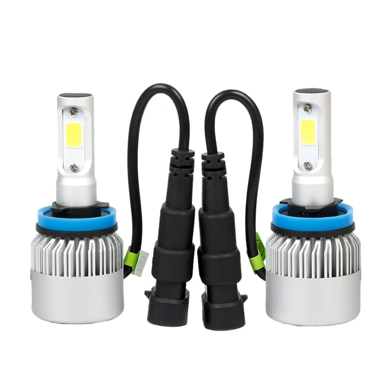 

Drop Ship H11 LED Headlight Conversion 8000LM 80W COB 6500K White Light Bulbs Waterproof