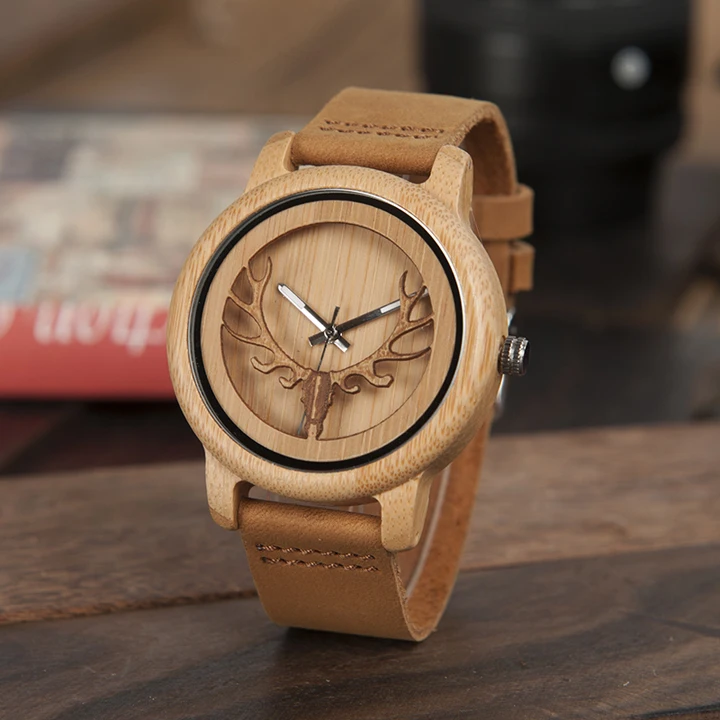 Elk head wood watch (9)