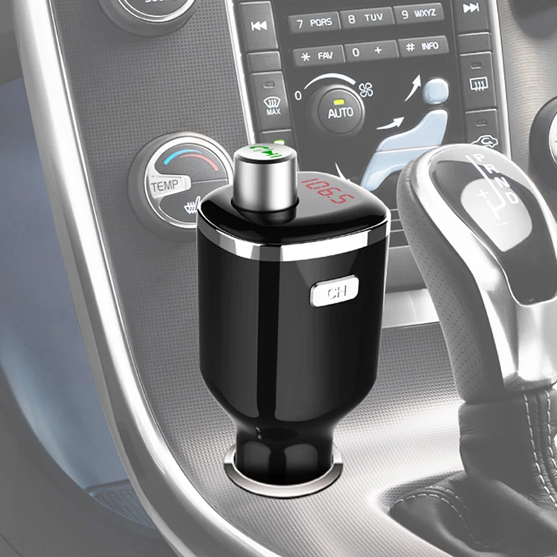1 шт. 3 в V4.2 Bluetooth автомобиля Зарядное устройство светодиодный Дисплей fm