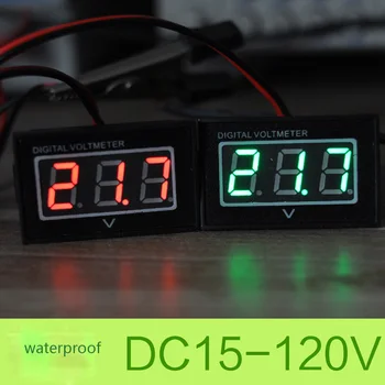 baratas 24 V 36 V 48 V Carrinho De Golfe Digital DC15-120V Voltage Meter Medidor De Bateria Do Carro Do Clube Vermelho