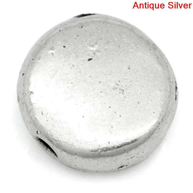 

Zinc metal alloy Spacer Beads Round Antique Silver Color Plated About 7mm( 2/8") Dia, Hole:Approx 1mm, 20 PCs new