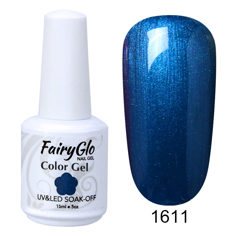 FairyGlo 15 мл яркие цвета гель для ногтей УФ светодиодный Гель-лак для ногтей долговечная краска Гель-лак Гибридный Гель-лак Лаки - Цвет: G1611