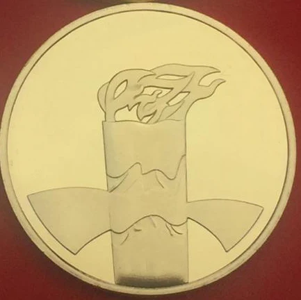 

40MM Jesus Christ Gold Plated coin medal