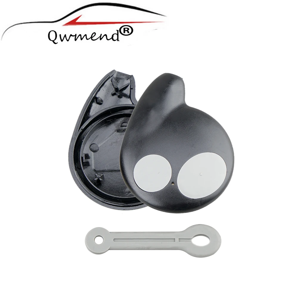 Qwmend 2 Pulsanti Di Ricambio Smart Remote Key Keyless Case Cover Holder Fob Per Honda Cobra Alarm 7777 Per Toyota Senza Batteria