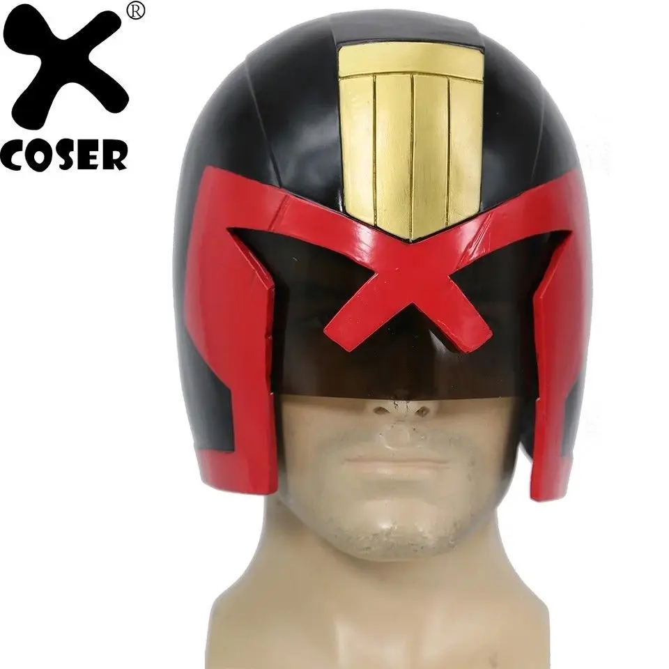 Xcoser Судья Дредд шлем фильм Косплэй Костюм Опора новая версия мультфильм