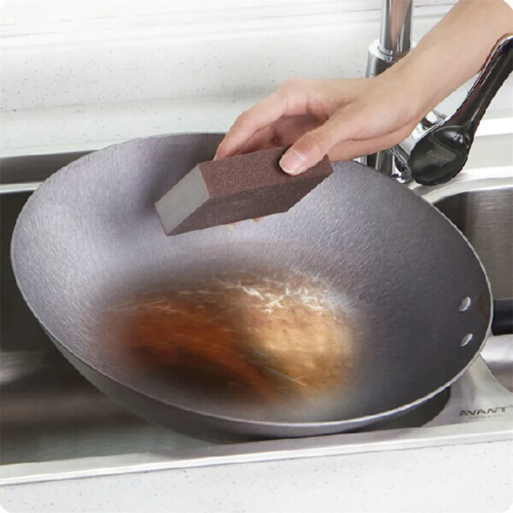 Нано-наждак губка Карборундовая щетка Кухонная мойка чистящий кухонный очиститель инструмент ластик очиститель от накипи для кухни ванной комнаты