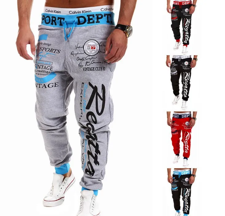 Hot Sale New 2015 Designer Men Sports Pants Fashion Letter Printed ...