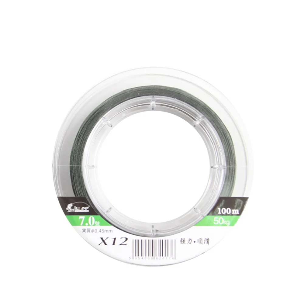 Fishing Line 100M 12 Strands PE Plastic Braided Multifilament Line Super Strong Fishing Line Carp Fishing Salt Water Line Pesca