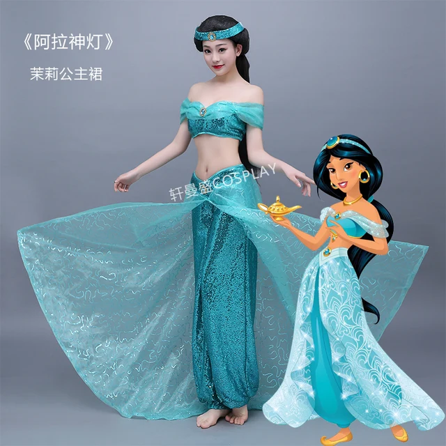 Aladdin and the magic lamp Princess Jasmine Cosplay Costume Female Sexy