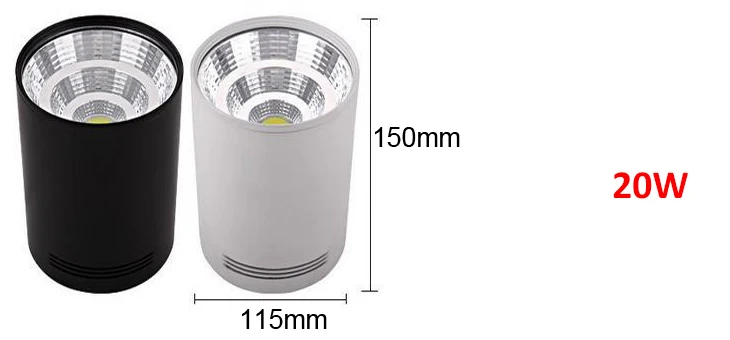 С поверхностным монтажом светодиодный локальный светильник 7W10W15W20W COB Потолочный Светильник направленного света для Кухня/дома/Внутреннее освещение служебных помещений AC110V 220 V