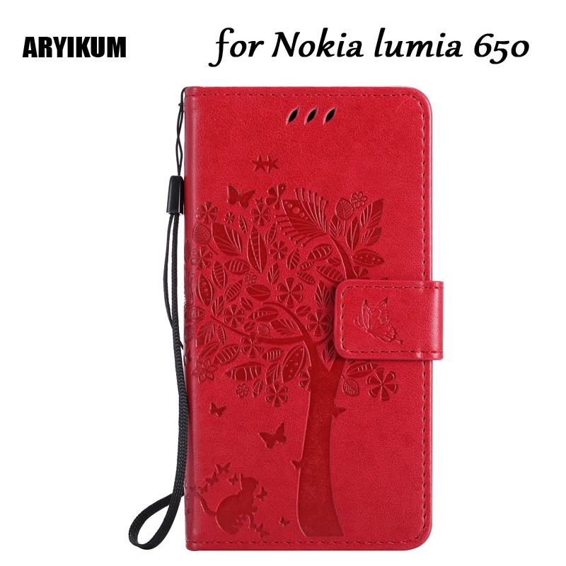 Чехол-бумажник ARYIKUM с магнитной застежкой для Microsoft Lumia 650 роскошный чехол из