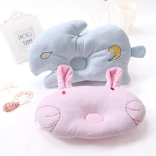 Buy 1PCS Soft Baby Infant Bedding Rabbit Print Oval Shape Baby Shaping Pillow Travel Support Prevent Flat Head Cushion High Quality Free Shipping