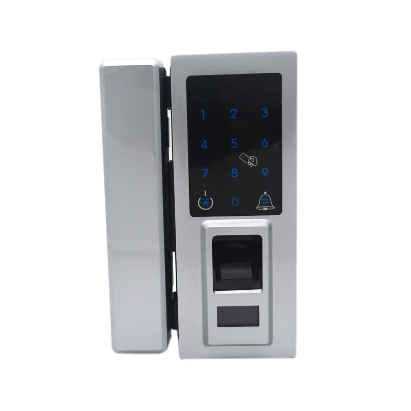 Electronic Digital Fingerprint Glass Door Lock with Touch Keypad For Frameless Glass Door 