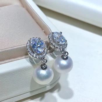 

925 Sterling Silver Earrings Component Findings Stud Earrings Settings Mountings Parts Mounts for Pearl Jade Corals Stones Beads