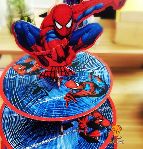 1 Set Cartoon Spider Man Birthday Party Decorations Baby Shower Cardboard  Cupcake Stand Hold 24 Cupcakes Candy Bar - Cake Decorating Supplies -  AliExpress