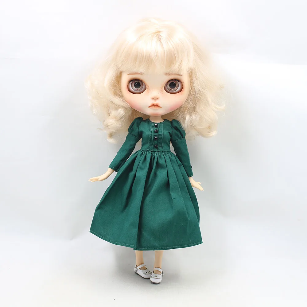 1/6 Одежда для кукол красное, зеленое платье подходит для Блит icy azone joint doll