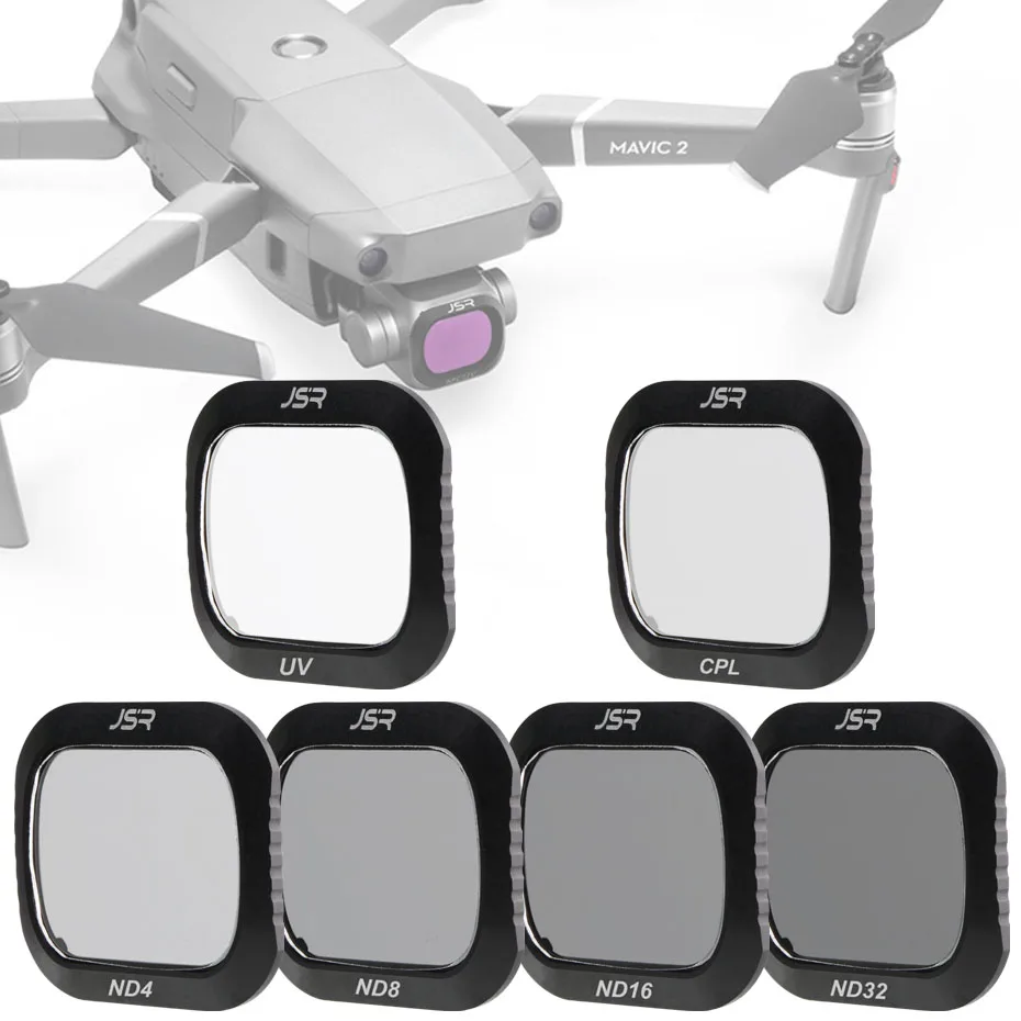 Для DJI Mavic 2 Pro фильтр UV+ CPL+ ND4+ ND8+ 16 полярное стекло для DJI Mavic2 Pro/Профессиональная защита аксессуары для дрона набор фильтров - Цвет: UV CPL ND4 8 16 32