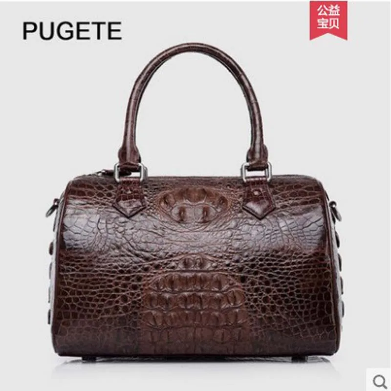 

pugete Thailand Crocodile leather handbag for women large capacity handbag for women handbag new style cross-body bag