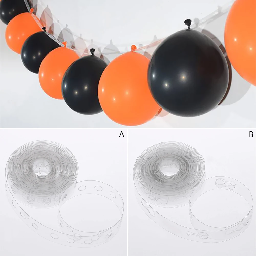 5M Plastic Balloon Chain 410 Holes PVC Rubber Wedding Party Birthday