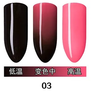 1 шт. гель для ногтей температурные градиенты фототерапия клей для ногтей qq УФ светодиодный chloden клей для полировки ногтей цветной краситель 10 мл CN020 - Цвет: 03