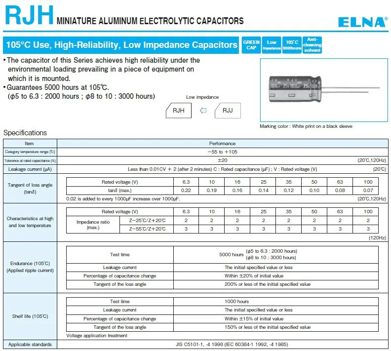 5 шт. 680 мкФ 50V ELNA Япония RJH Серия 16x20 мм Высокая надежность низкое сопротивление 50V680uF аудио конденсатор коричневого золота