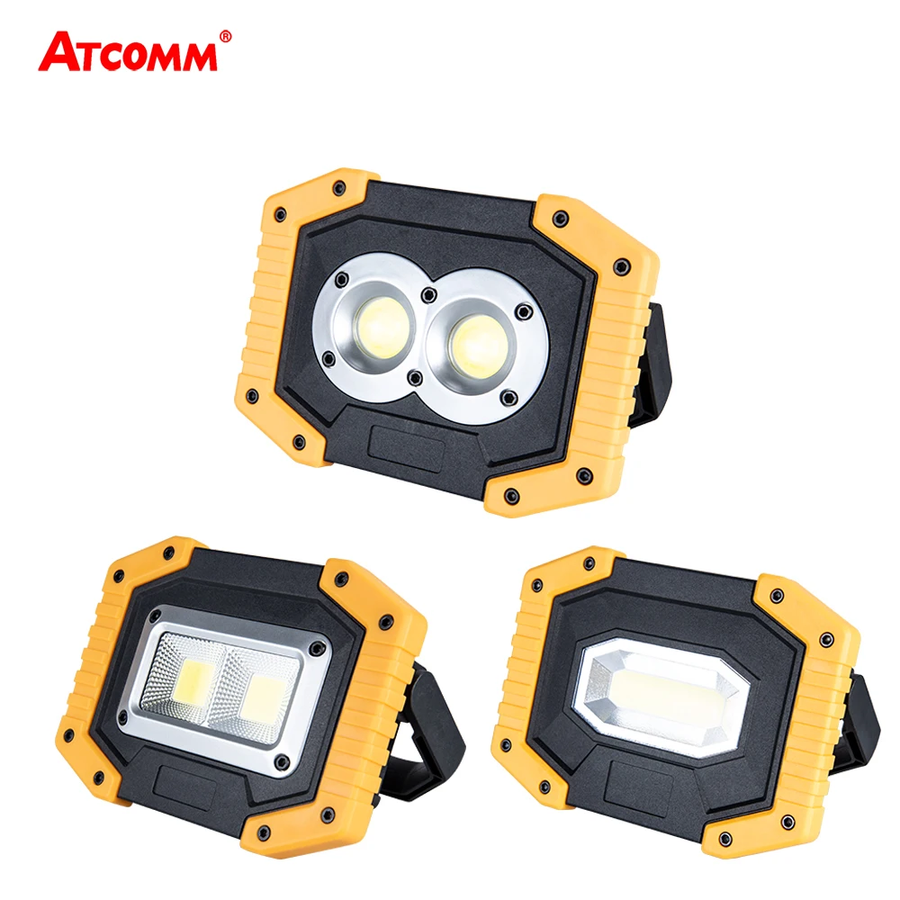 

30W Portable LED Floodlight 5V USB Rechargeable Work Light 3 Modes Reflector Spotlight Outdoor Emergency Spotlight 18650 Battery