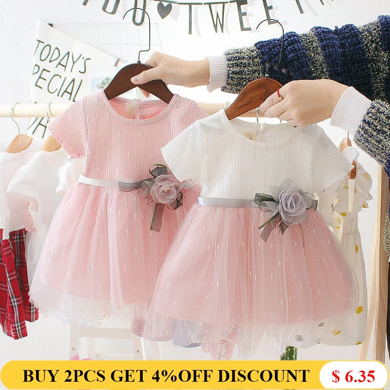

Liakhouskaya Kids Toddler Clothes Floral Girls Baby Dress Clothing Summer 2019 Cute Infant Girl Princess Infant Dress 0-2 Year